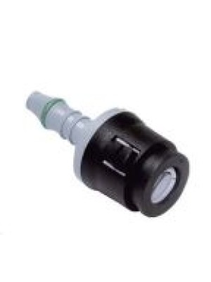 CONEXAO QUICK 5/16 X 5/16 RETO COM ANEL / PRETO ACT0032