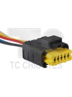 CHICOTE REPARO 5 VIAS MONTADO COM 15 CM DE CABO PEUGEOT E CITRÖEN